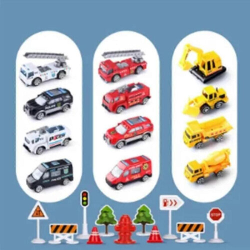 (Engineering Series) Kiddycorner Megaplane, Transportation Airplane Car Toy Set with Music and Light 2