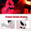 Halloween Inflatable Ghost With LED Lights Coming Out From Window Outdoor Decor 3