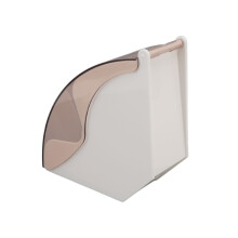 Kaffeefilterpapier Aufbewahrungsbox Staubdicht Kunststoff Filterpapierhalter Handgebrühter Kaffee Filterhalter mit Deckel Weiß