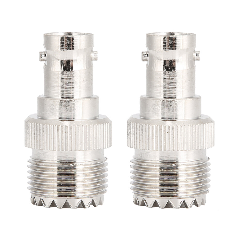 2Pcs Uhf Female To Bnc Female Adapter Coaxial 9121376331718