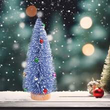 (Blue) Christmas Tree Christmas Decoration Decorations Christmas Tree Desktop Decoration Scene Layout Door Decoration