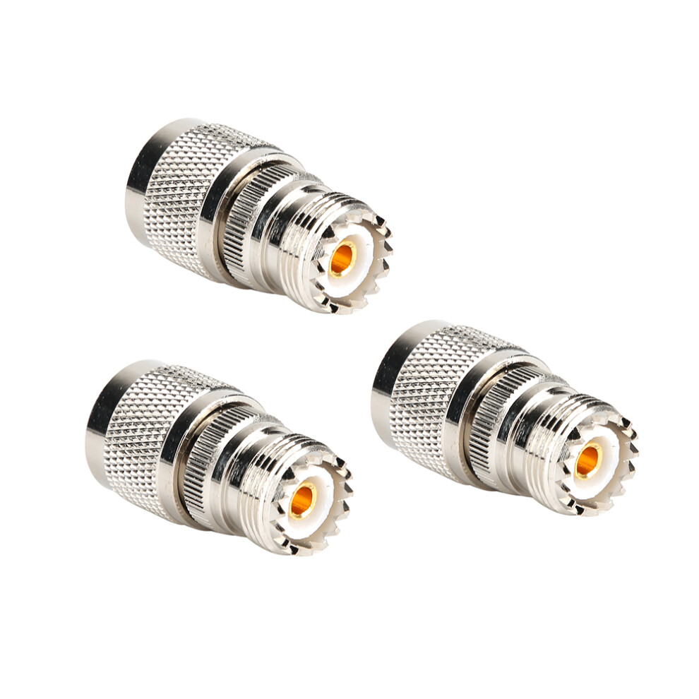 3Pcs 50Ohm N Male To Uhf Female Connector Rf 9121376331831