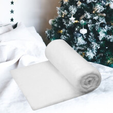 (White) 35.43x94.48in Christmas Fake Snow Decoration Filled With Artificial Fiber Snow Covered With Fake White Snow Used For Christmas Village Display