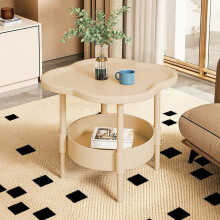 (Brown) Mini Table Easy Small Apartment Bedside Table Small Table