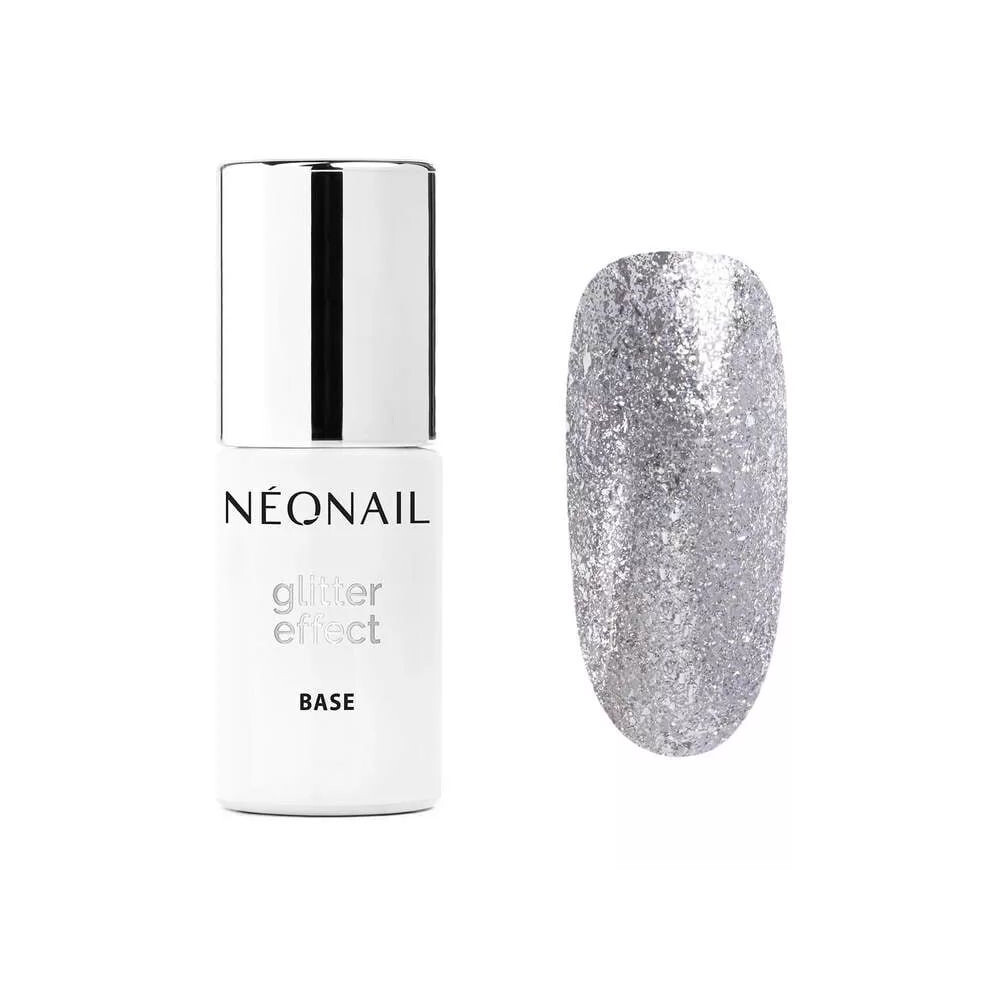 Neonail Silver Glitter Effect Base Twinkle 7,2 Ml