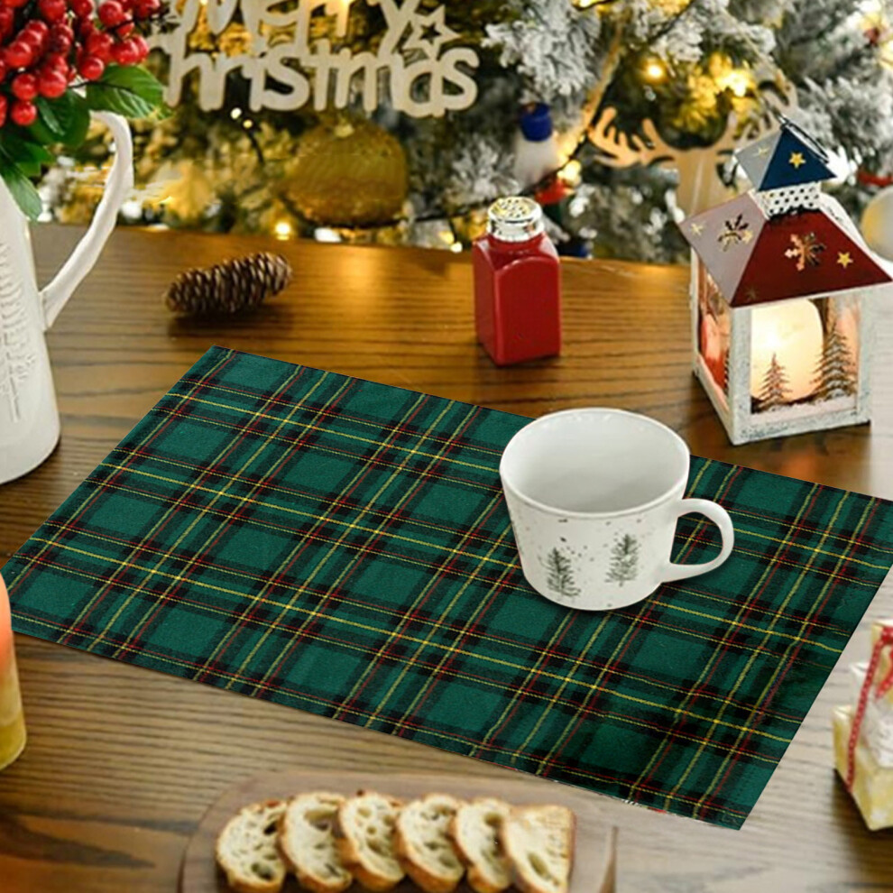 (E) Christmas Placemats Restaurant Decoration Table Mats Insulation Mats Western Placemats Washable Insulation Placemats Home Kitchen Table Mats-image-OPC-PJHBNTK-NEW
