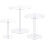 6 Set Clear Acrylic Round Pedestal Display Riser Flower Cake Stand for Display Riser Flower 1