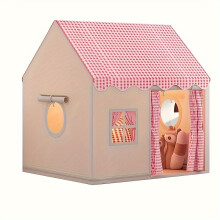 (Pink) [Kids' Playhouse] Christmas Gift Indoor Kids' Tent Castle Playhouse Small Household Preschool Playhouse Without Light