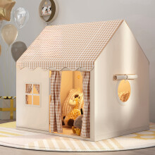 (Khaki) [Kids' Playhouse] Christmas Gift Indoor Kids' Tent Castle Playhouse Small Household Preschool Playhouse Without Light