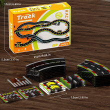 (24 pcs) Magnetic Tiles Racing Track & City Road Expansion Pack | Kids Toys STEM Learning Toys for Toddler Magnetic Blocks Building Toys
