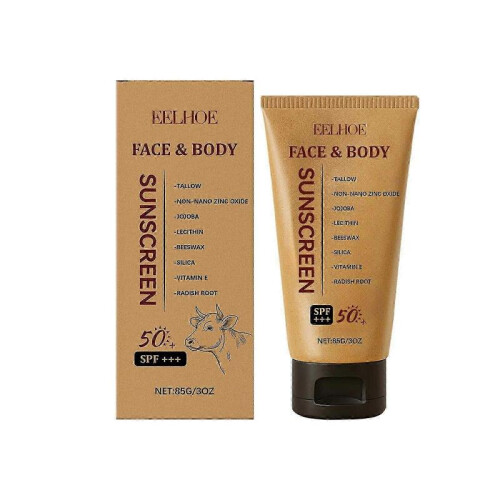 (1pc) Sky Tallow Sunscreen, Sol Beef Tallow for Skin and Face, Grass Fed Beef Tallow