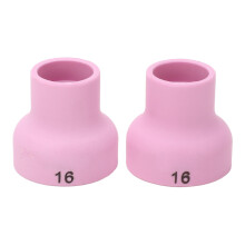 2Pcs TIG Welding Cup 16# Ceramic Nozzle 2.4mm