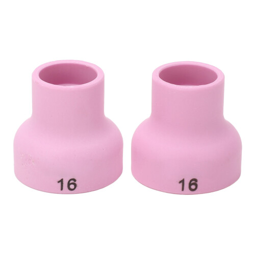 2Pcs TIG Welding Cup 16# Ceramic Nozzle 2.4mm