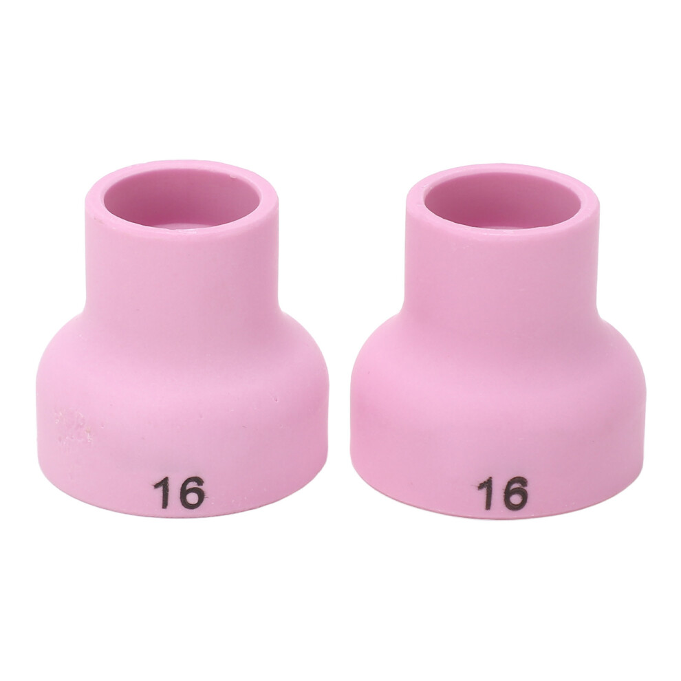 2Pcs TIG Welding Cup 16# Ceramic Nozzle 2.4mm