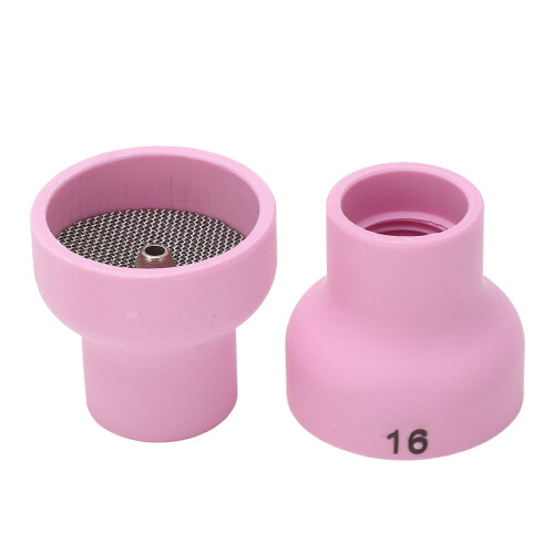 2Pcs TIG Welding Cup 16# Ceramic Nozzle 2.4mm 1