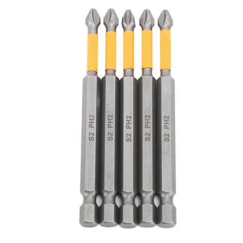 5Pcs Impact Driver Bit Set Cross Magnetic