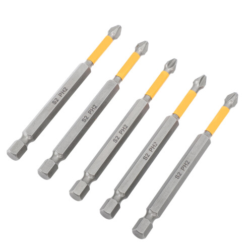 5Pcs Impact Driver Bit Set Cross Magnetic 1