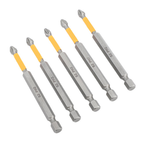 5Pcs Impact Driver Bit Set Cross Magnetic 2