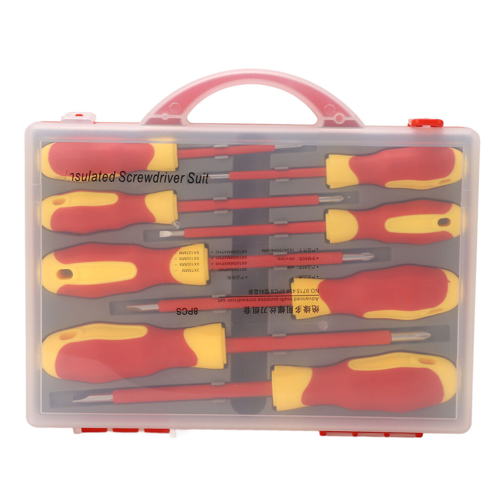8 Piece 500V Insulated Screwdriver Set with