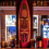 Décoration murale en forme de planche de surf Tiki ananas 1