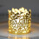 (Silver) 50pcs Hollow Electronic Candle Lampshade Flameless Tea Light Wraps  Eid Mubarak 3