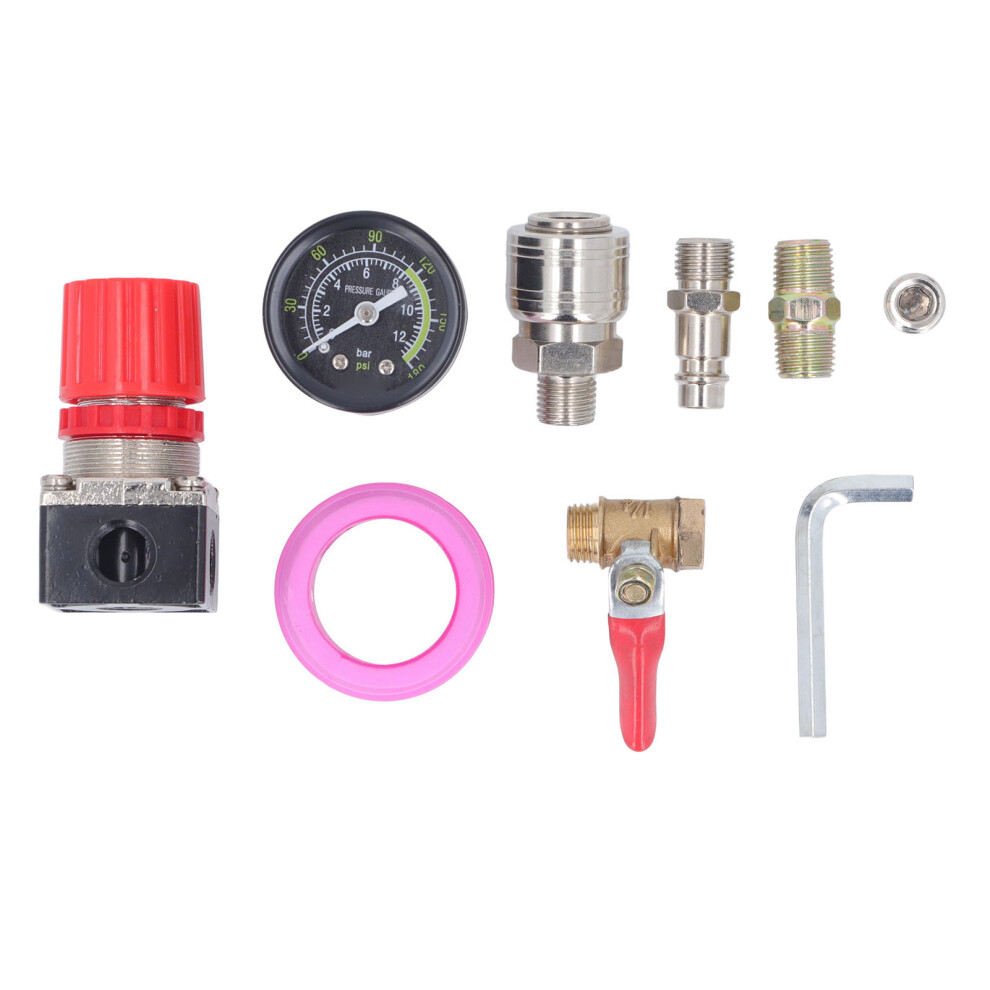 Air Compressor Regulator Kit with Gauge 4 Way