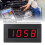 Digital Frequency Meter Speedometer DC 8-15V 0.56In 5-9999RPM Red 5