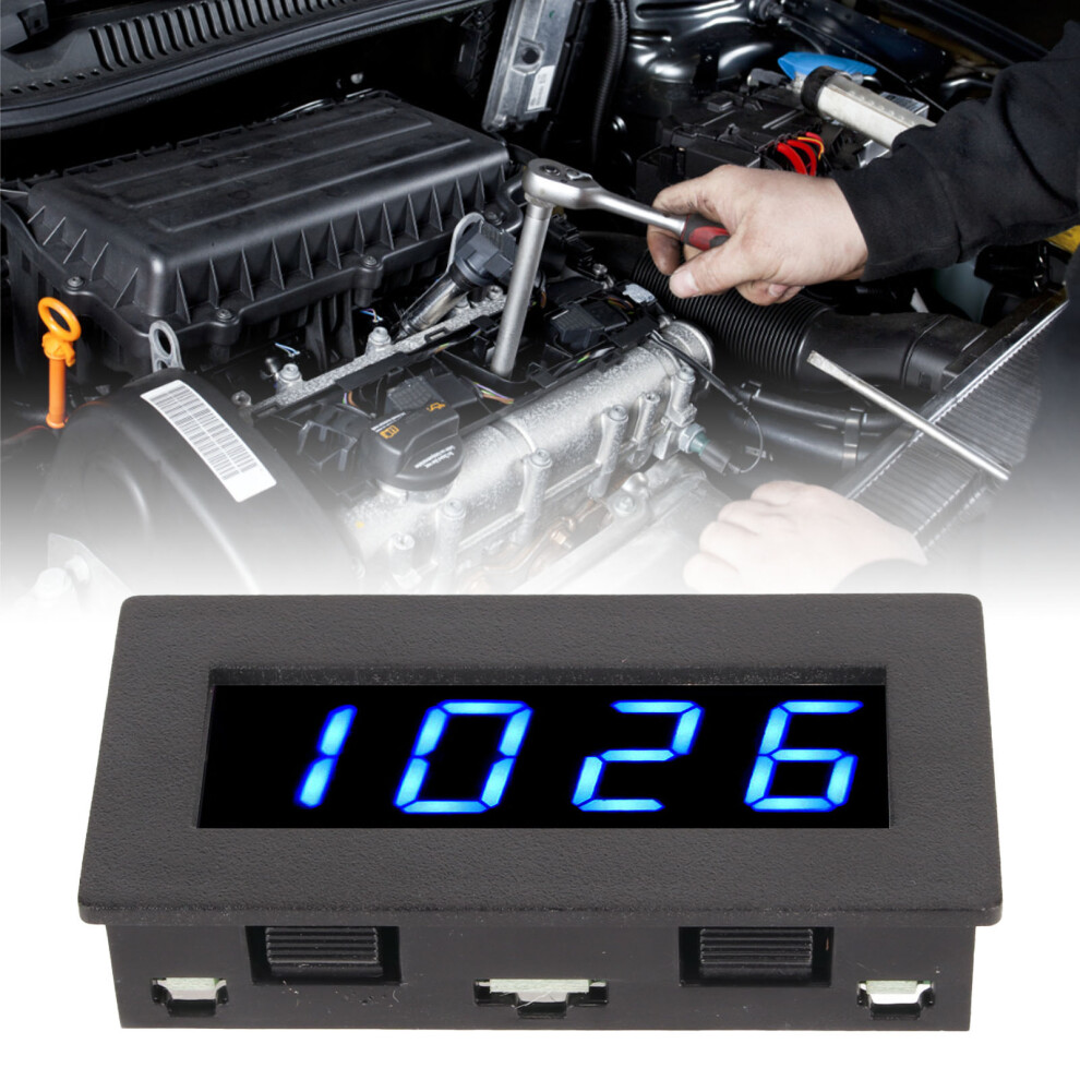 Led Digital Tachometer 0.56In 5-9999Rpm Speedometer Frequency Meter Blue 5081338583552
