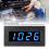 LED Digital Tachometer 0.56in 5-9999RPM Speedometer Frequency Meter Blue 3