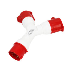 Y-förmiger Messingstecker 5-Pin 3P+N+E 32A 380-415V IP44