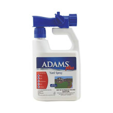 Adams Plus Yard Spray: Dræber og afviser lopper, flåter, myg og 60+ insekter — slangeende, 4 ugers beskyttelse mod have-skadedyr (32 oz)