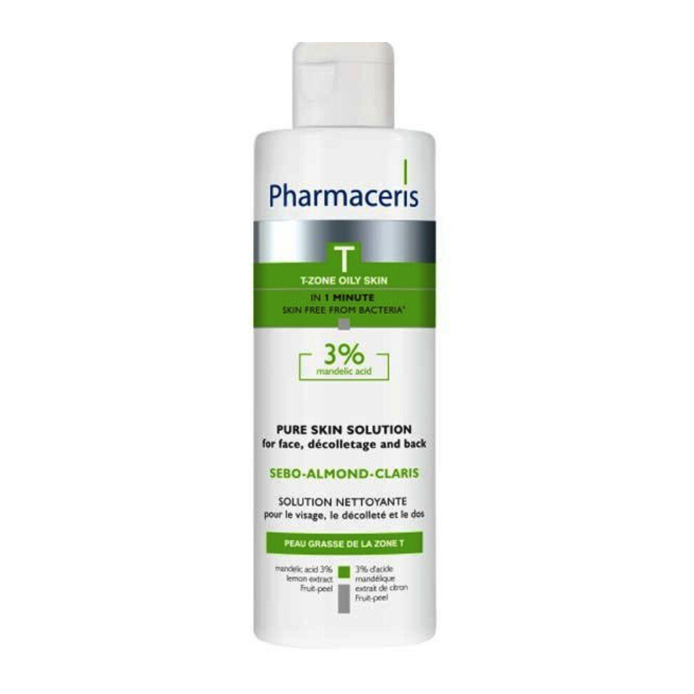 Pharmaceris T Sebo Almond Claris Cleansing Solution |Helps unclog pores & control sebum - 190ml