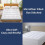 (King )  Hotel Quality Mattress Topper Luxury Soft 10cm 4