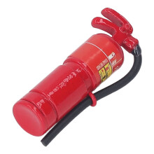 1:12 Aluminiumlegierung Feuerlöscher-Kappe 0,5 L, klein, silberfarben