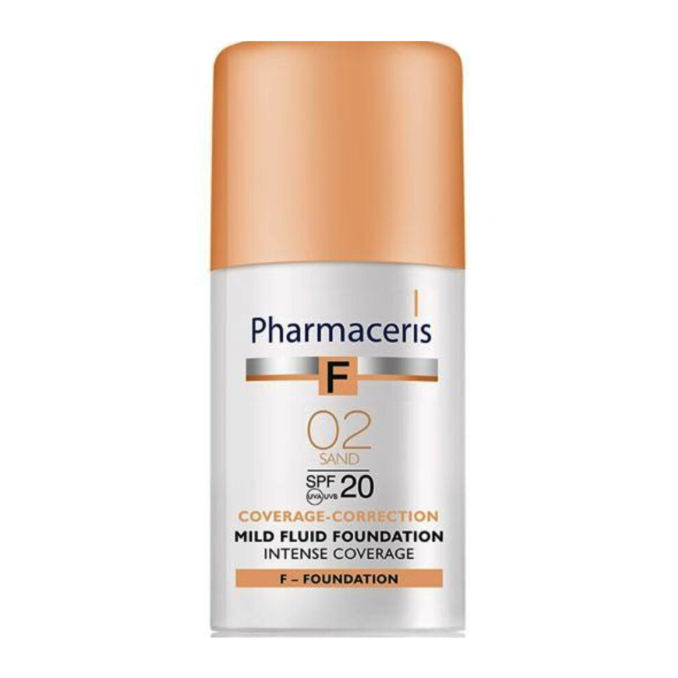Pharmaceris F Intense Coverage Mild Fluid Foundation | Lightweight, breathable & long-lasting formula  - 30ml