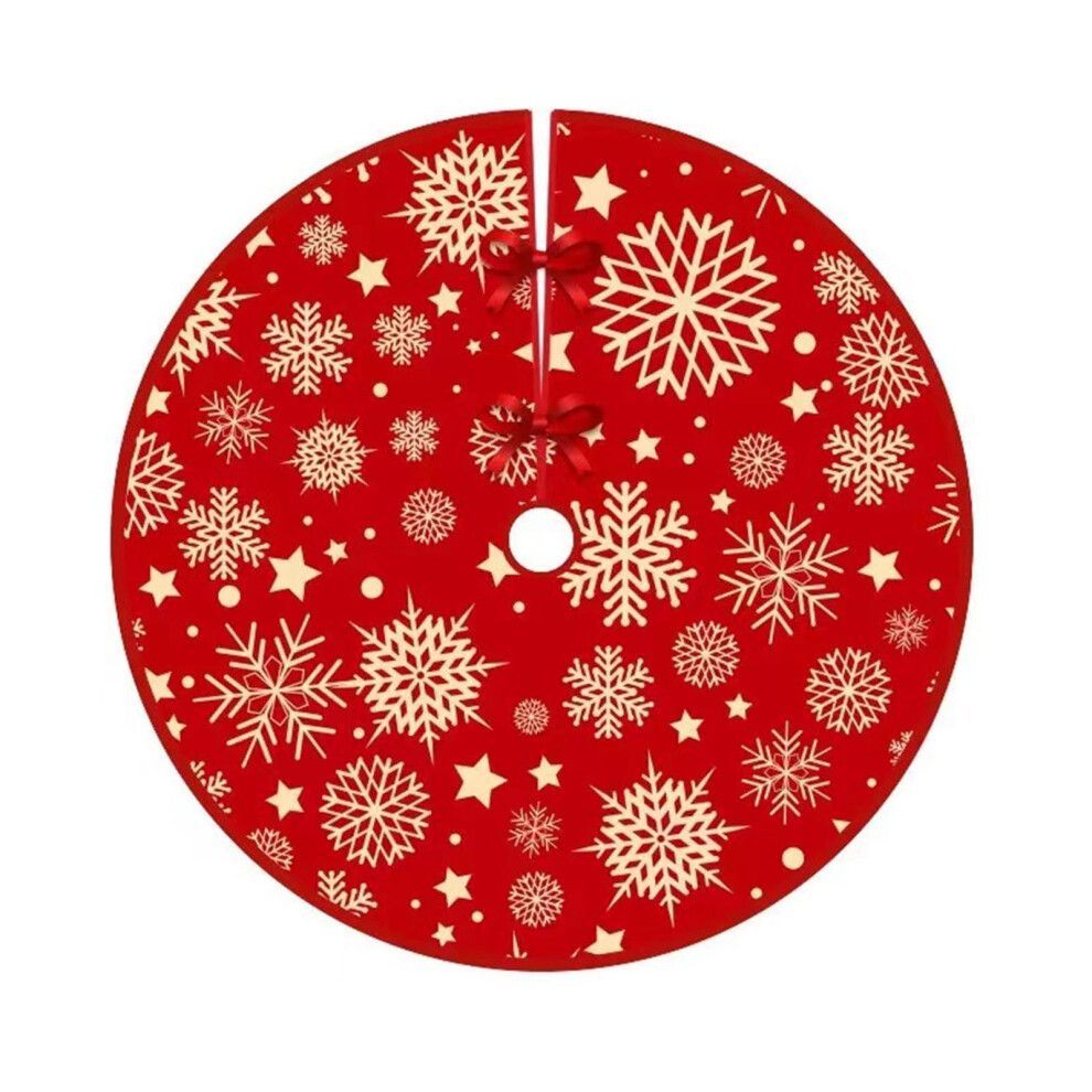 (Multicolor) Christmas Ornaments Christmas Tree Skirt Printed Tree Skirt Home Christmas Tree Decoration-image-OPC-PJHBYSX-NEW