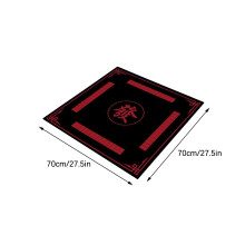 (D) Mahjong Mat Reduction Mahjongg Table Mat Mahjong Accessories Tablecloth Game Poker Domino Game Game Mat For Card Board And Tile Games 70x70cm