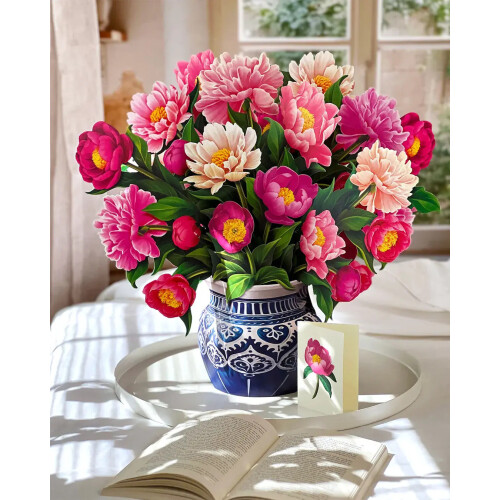 (Pink) NEW Grande Peony Hand Bouquet 1