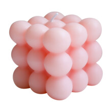 (Pink) Geometric Shape Candle Aroma Soy Wax Candle Diy