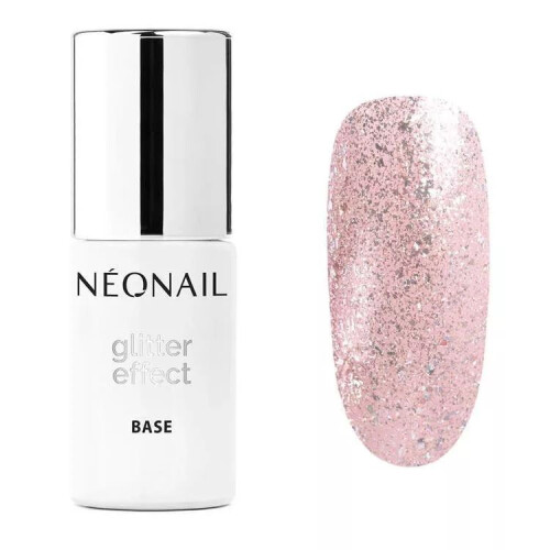 NeoNail Glitter Effect Base Rose Twinkle 7,2 ml