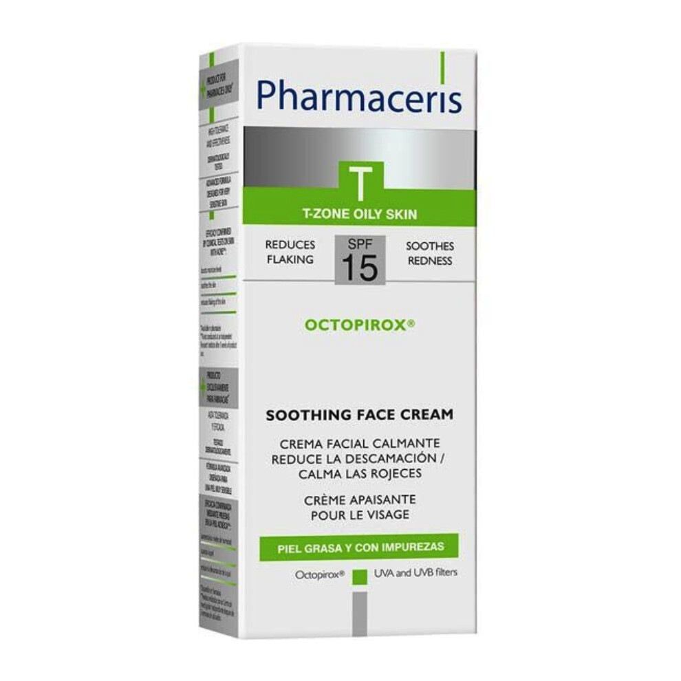Cream Pharmaceris T Octopirox Soothing Face | Provides Lightweight Hydration Without Greasiness - 30Ml