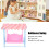 Exquisite Mini Dollhouse Swing with Blue Support Plastic - Portable 5x2.5x3in 4