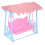 Exquisite Mini Dollhouse Swing with Blue Support Plastic - Portable 5x2.5x3in 16