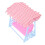 Exquisite Mini Dollhouse Swing with Blue Support Plastic - Portable 5x2.5x3in 13