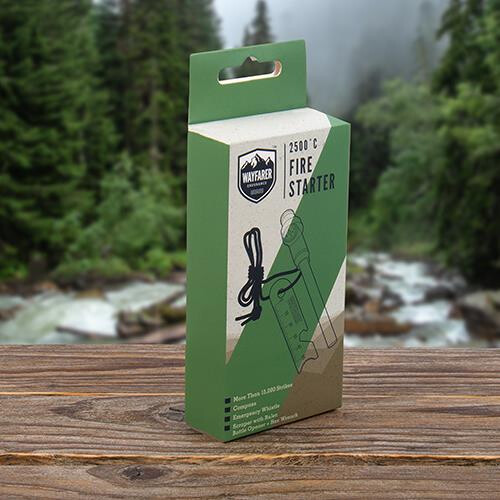 Wayfarer Fire Starter Kit Up to 15,000 Strikes Black 2