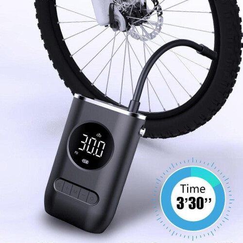 Tire Inflator Car Air Pump Compressor Electric Wireless 150 PSI with LED Light 1