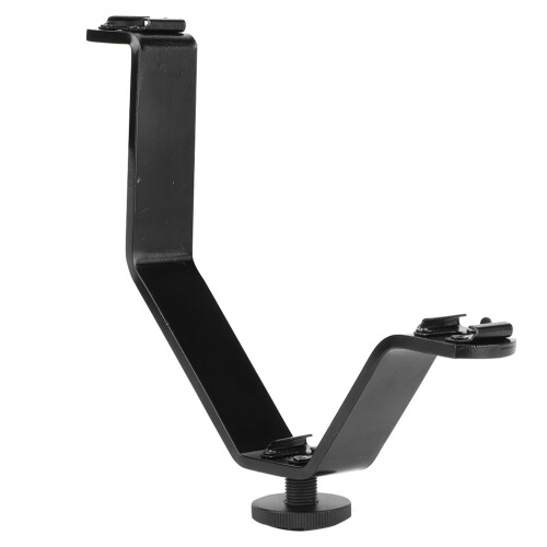 V Extension Bracket LED Flash Light SLR Camera 1