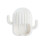 (White) Wall Mounted Cactus Toothbrush Holder Room Bedroom Organization 1