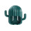 (Dark green) Wall Mounted Cactus Toothbrush Holder Room Bedroom Organization 1