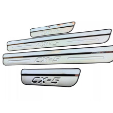 (Plata) para Mazda CX-5 2017-2023 Sill Protector Accesorios para automóviles Pedal Placa de rasguño